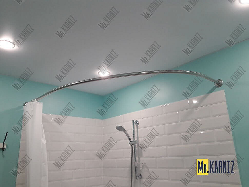 Карниз для ванны Santek Гоа 150х100 Усиленный 25 мм MrKARNIZ фото 5
