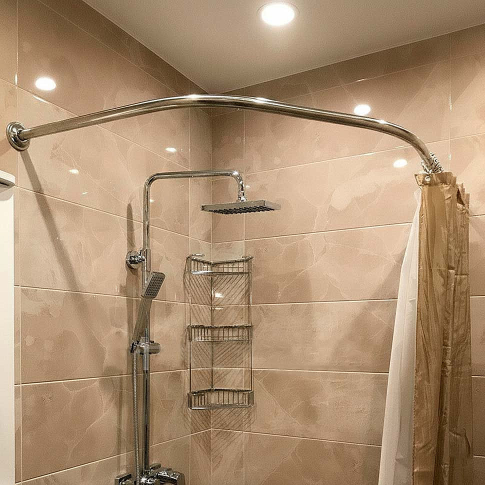 Карниз для ванны Aquatika Кворум 143х143 Усиленный 20 мм MrKARNIZ фото 9