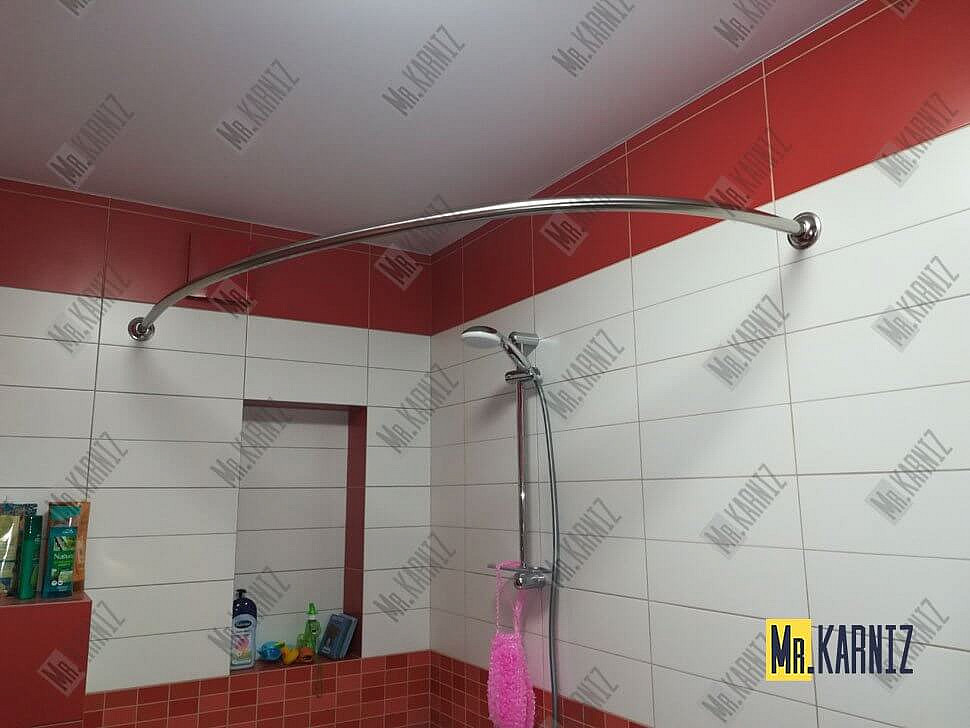 Карниз для ванны Santek Гоа 150х100 Усиленный 25 мм MrKARNIZ фото 12
