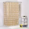Штора для ванной Circle Beige бежевая фото 1