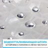 Штора для ванной 3D SHELL 180х180 см прозрачная фото 2