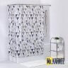 Штора для ванной Tringular Scrawl grey фото 1