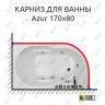 Карниз для ванны Royal Bath AZUR 170 Усиленный 20 мм MrKARNIZ фото 1