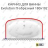 Карниз для ванны Ravak Evolution П-образный 180х102 Усиленный 20 мм MrKARNIZ фото 1