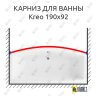 Карниз для ванны Excellent Kreo Передний борт 190х92 Усиленный 25 мм MrKARNIZ фото 1