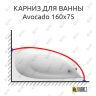 Карниз для ванны Ravak Avocado 160х75 Усиленный 25 мм MrKARNIZ фото 1