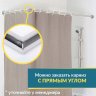 Карниз для душа Угловой Г образный 100х60 Усиленный 25 мм MrKARNIZ фото 7