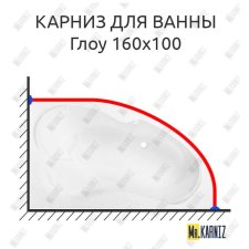 Карниз для ванны Sensea Глоу 160 Усиленный 20 мм MrKARNIZ